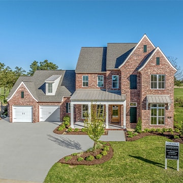 exterior view of custom home