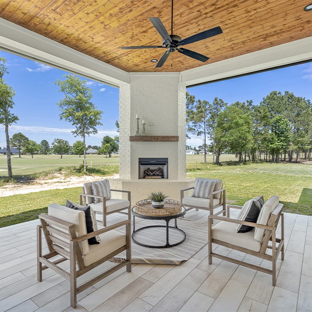 outdoor living area